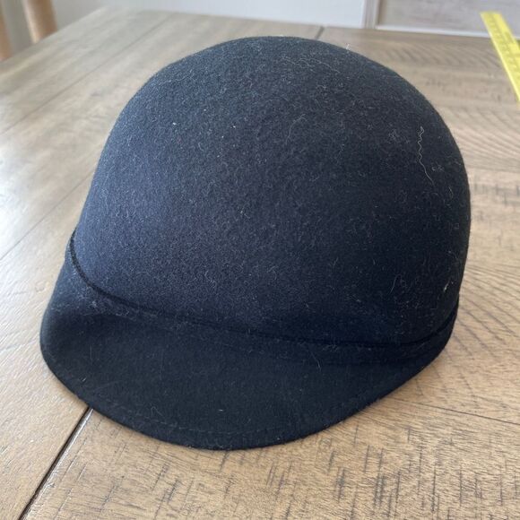 Magid Hats Black Wool‎ Cloche Hat - One Size - Picture 1 of 5
